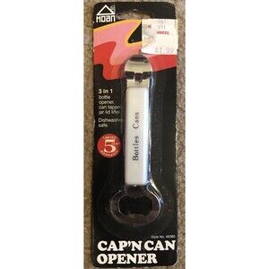 HOAN Bottle opener NEW OLD STOCK Cap'n Can Opener VINTAGE